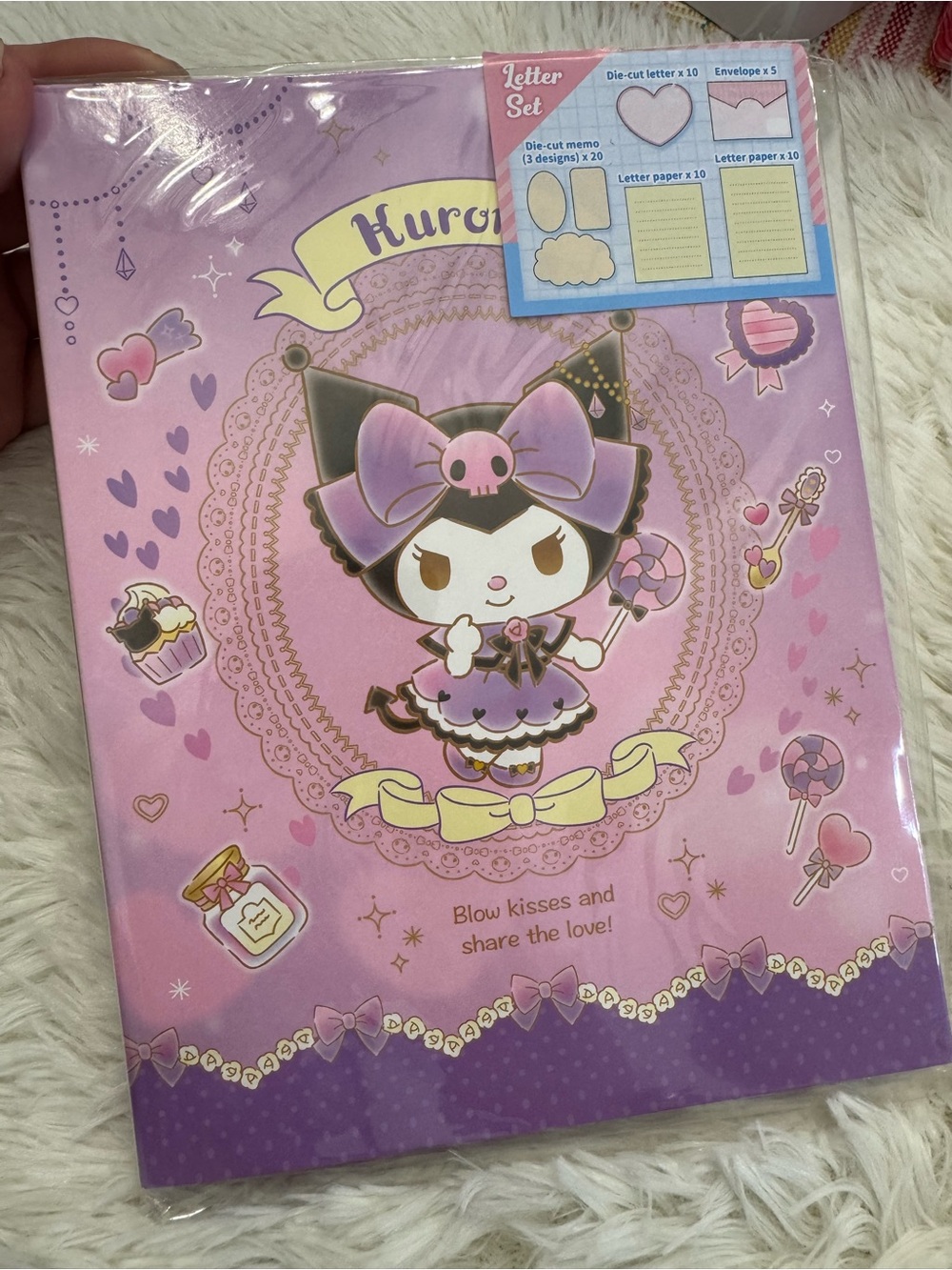 Sanrio Kuromi Pink Purple Letter Set